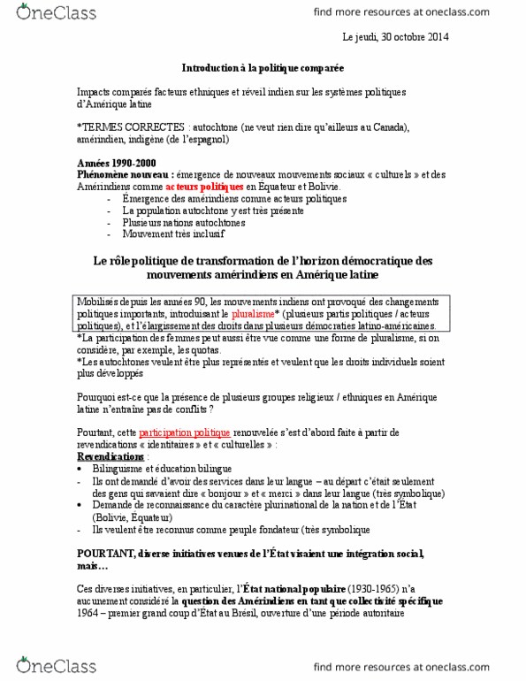 POL 2504 Lecture Notes - Lecture 9: Le Monde, La Crise, La Question thumbnail