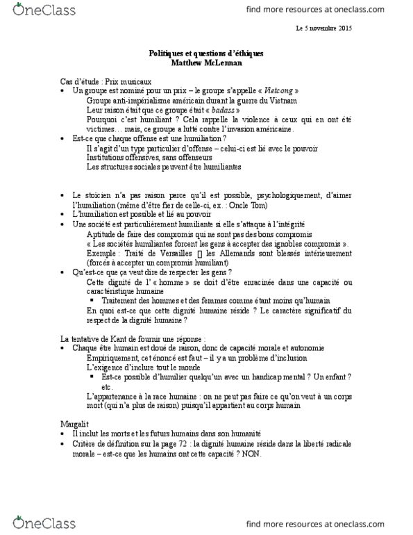 POL 4542 Lecture Notes - Lecture 13: Le Monde thumbnail