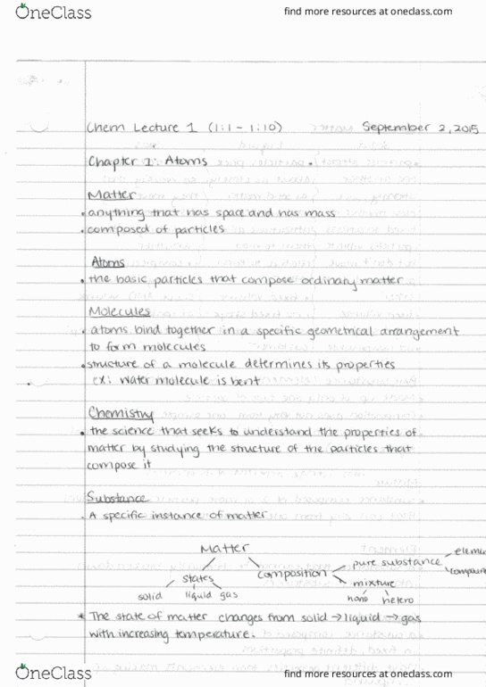 01:160:161 Lecture Notes - Lecture 1: Atomic Mass, Nitrogen Dioxide, Antoine Lavoisier thumbnail