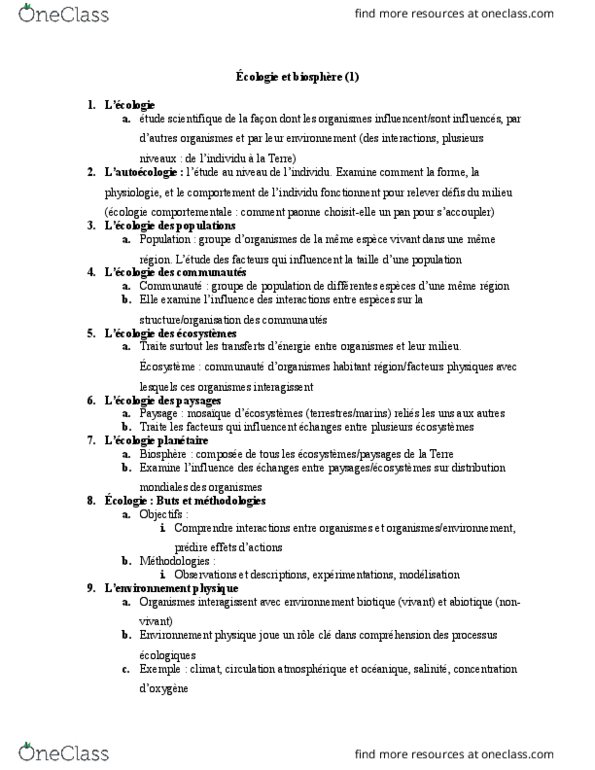 NATS 1540 Lecture Notes - Lecture 3: Vivant, Dune, Lieu-Dit thumbnail