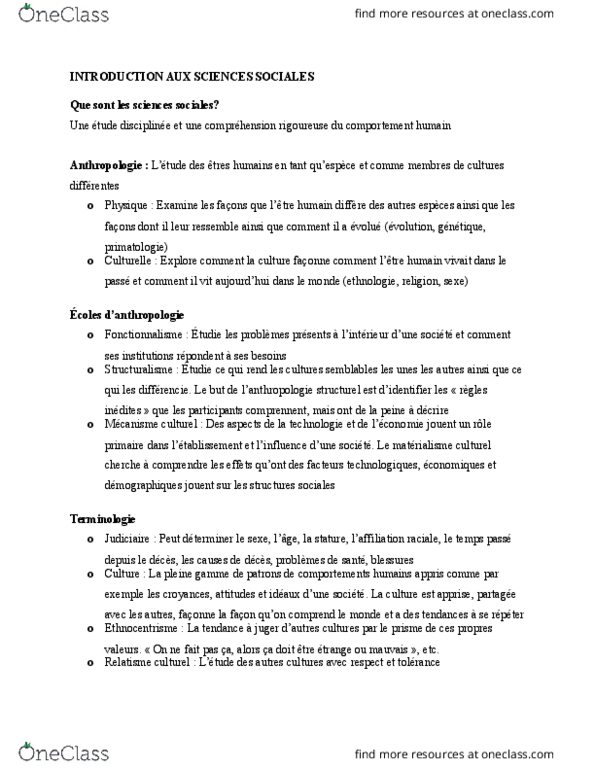PSYC 2510 Lecture Notes - Lecture 3: Le Monde, Dune thumbnail