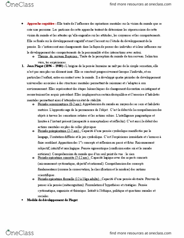 PSYC 2510 Lecture Notes - Lecture 4: Le Monde, Dune, Albert Bandura thumbnail