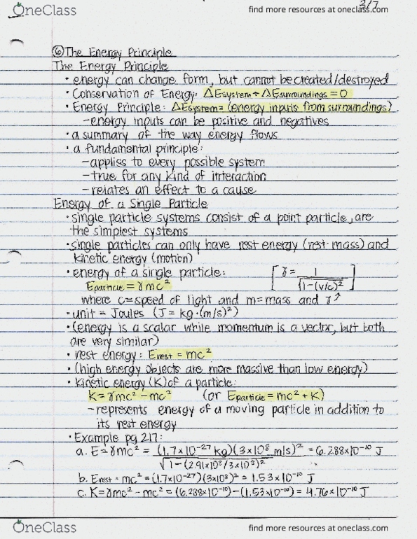 PHYS 151 Chapter Notes - Chapter 6: Invariant Mass, Kinetic Energy, Particle System thumbnail