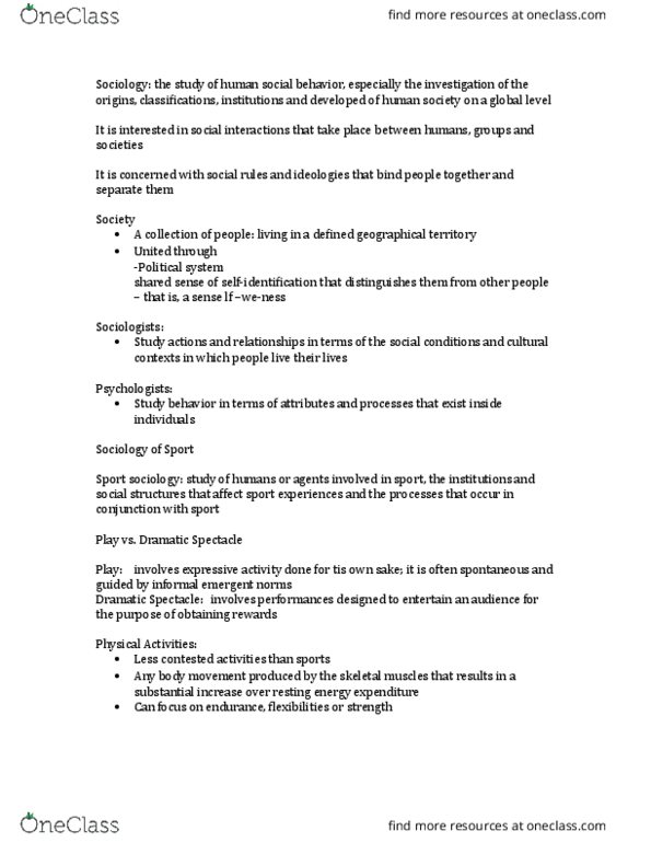 APA 1302 Lecture Notes - Lecture 13: Raymond Williams, Contemporary Sociology, Symbolic Interactionism thumbnail