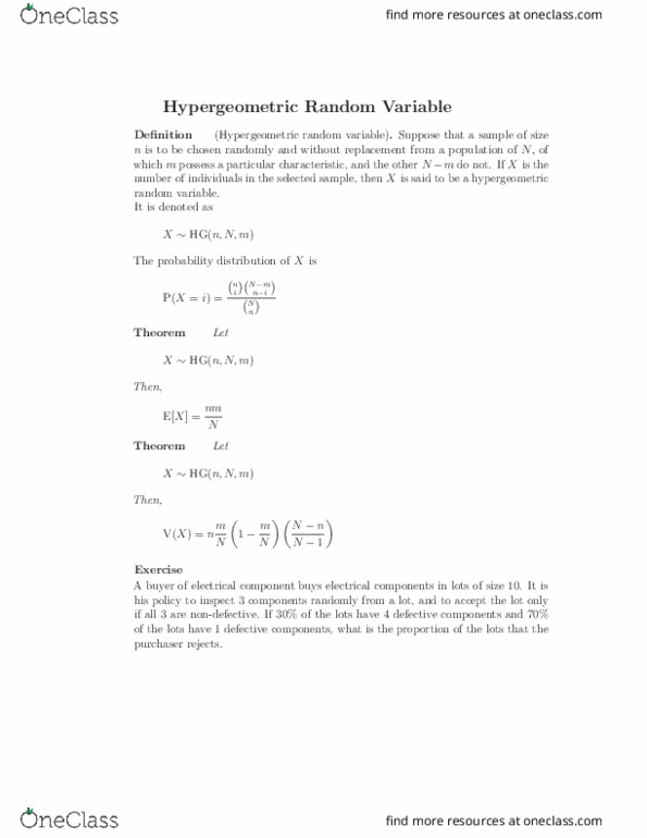 STAT 100A Lecture Notes - Lecture 16: Random Variable, Electronic Component thumbnail