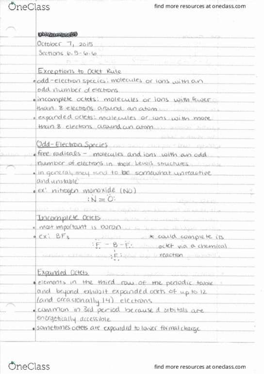 01:160:161 Lecture Notes - Lecture 10: Chemical Bond, Boron thumbnail