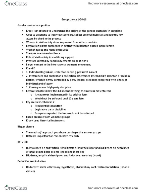 CPO-2002 Lecture Notes - Lecture 2: Inductive Reasoning, Plurality Voting System, French Revolution thumbnail