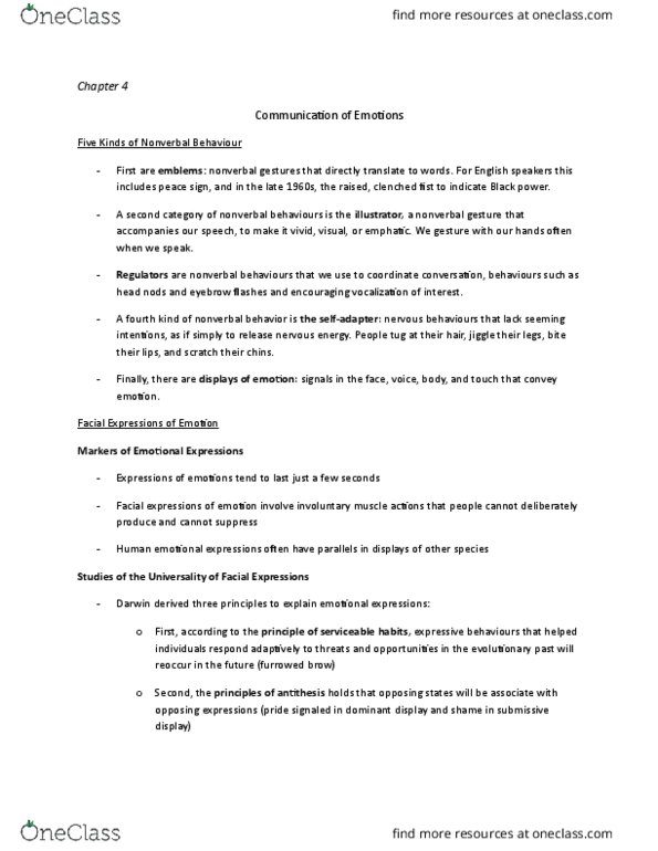 PSYC18H3 Chapter Notes - Chapter 4: Stimulus Modality, Natya Shastra, File Sharing thumbnail