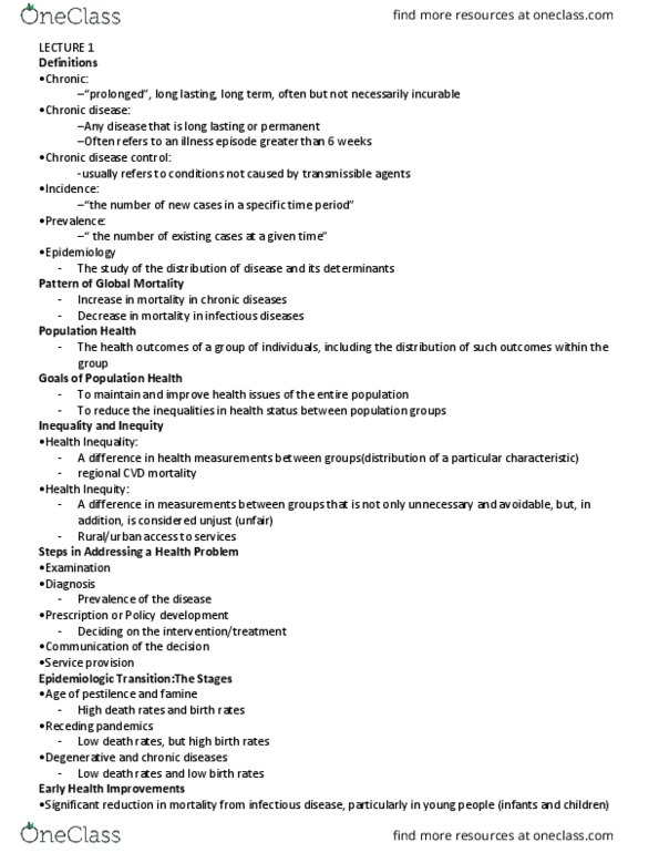 HSCI 211 Lecture Notes - Lecture 1: Population Pyramid, Double Burden, Antibiotics thumbnail