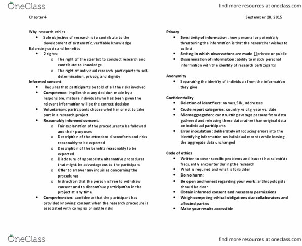 CLD 322 Chapter Notes - Chapter 4: Informed Consent thumbnail