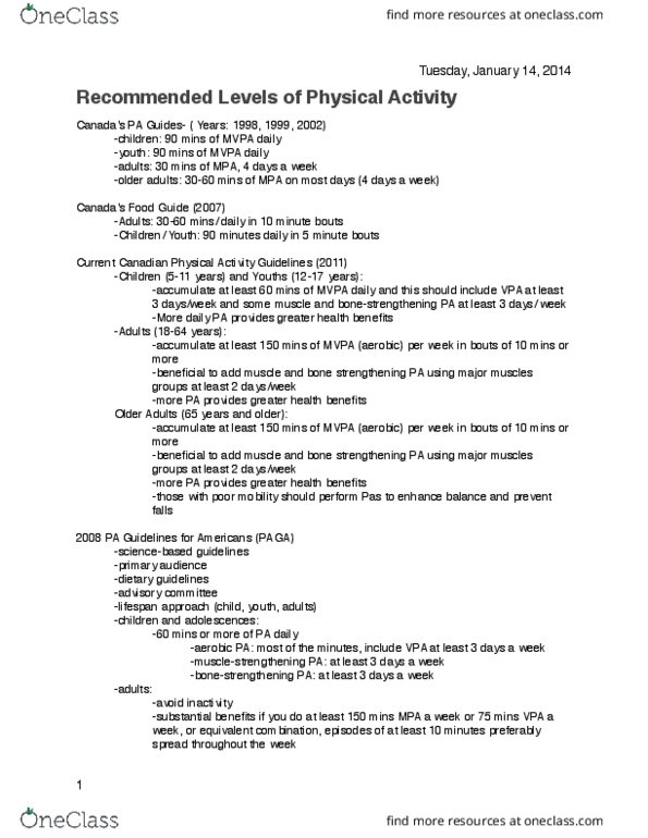 NUTR 3070 Lecture Notes - Lecture 3: United States Department Of Agriculture, Paga, Accelerometer thumbnail