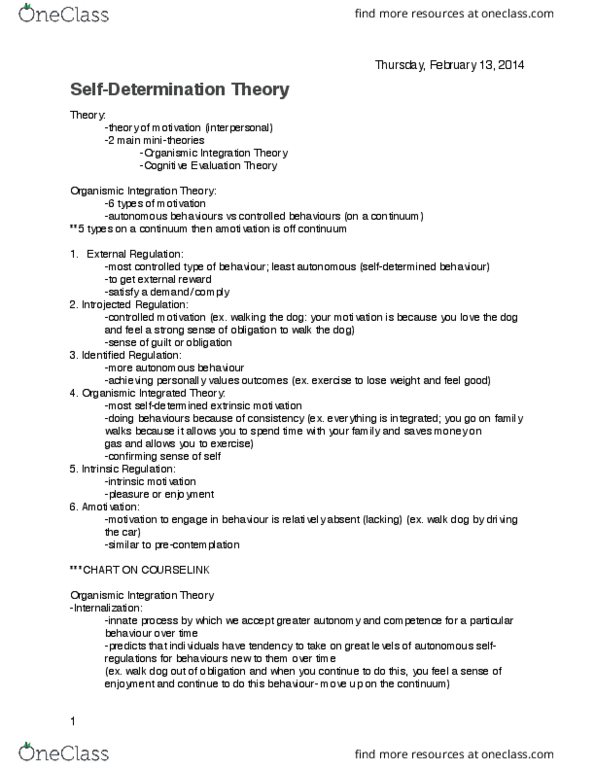 NUTR 3070 Lecture Notes - Lecture 9: Cognitive Evaluation Theory, Motivation, Extreme Weight Loss thumbnail