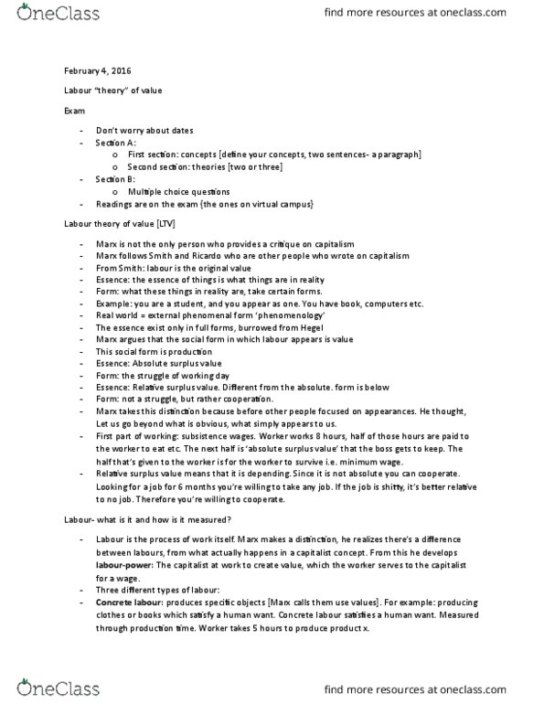 SOC 3126 Lecture Notes - Lecture 4: Multiple Choice, Social Relation, Final Crisis thumbnail