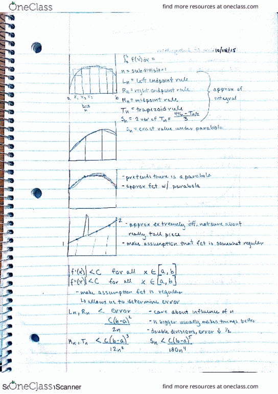 MATH 10A Lecture 23: More Approximation Methods and Application of Integration thumbnail