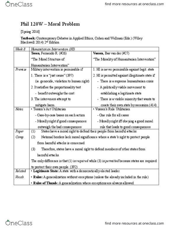 PHIL 120W Lecture Notes - Lecture 8: Visible Minority, If And Only If thumbnail