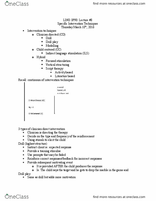 LING 3P90 Lecture Notes - Lecture 8: Cognitive Load thumbnail