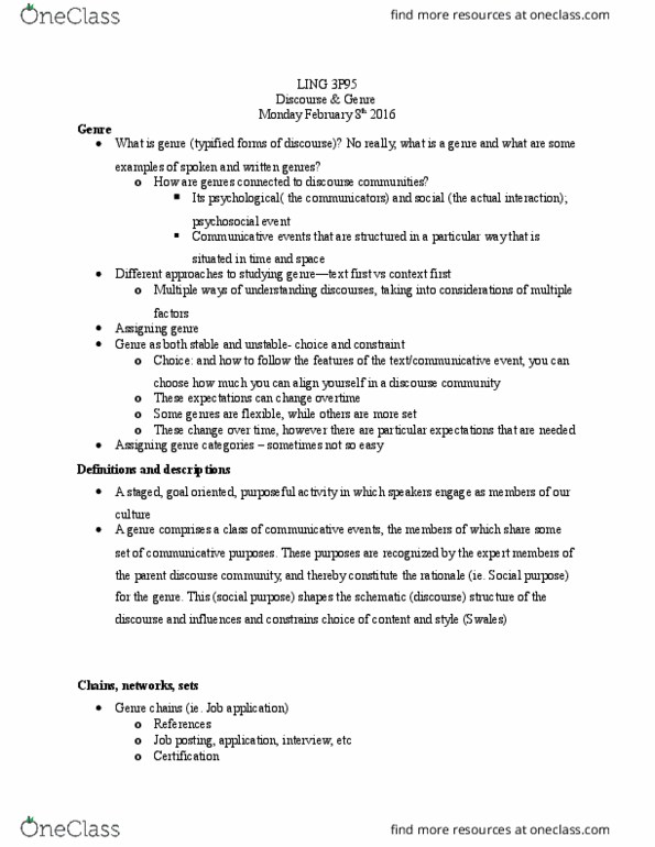 LING 3P95 Lecture Notes - Lecture 6: Rough Copy thumbnail
