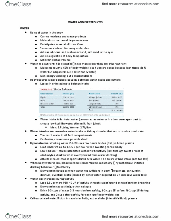 LIFESCI 2N03 Lecture Notes - Lecture 70: Angiotensin, Extracellular Fluid, Skimmed Milk thumbnail