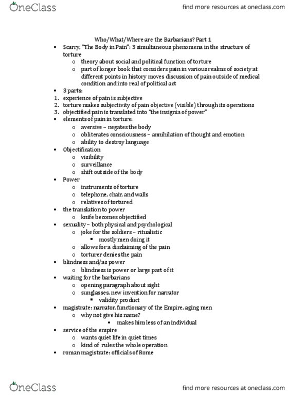 HUMAN 1A Lecture Notes - Lecture 6: Roman Magistrate thumbnail