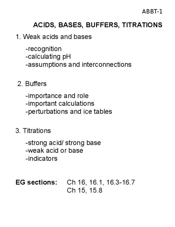 CHEM 1040 Lecture 3: Acids Bases Buffers Titrations thumbnail