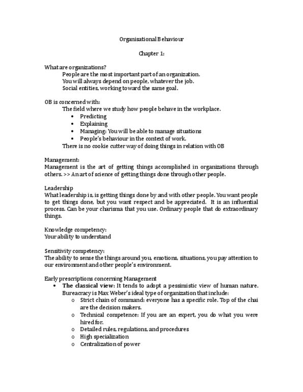 ADM 2336 Lecture Notes - Lecture 1: Flextime, Customer Satisfaction, Emotional Exhaustion thumbnail