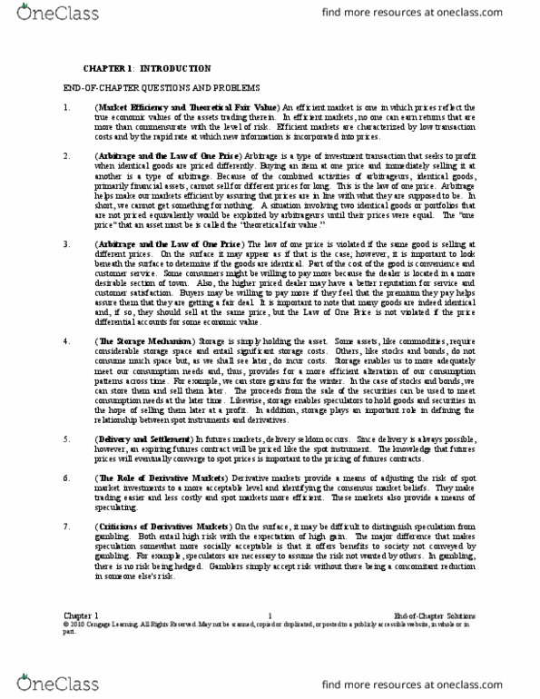 FIN 401 Lecture Notes - Lecture 1: United States Treasury Security, The Seller, Repurchase Agreement thumbnail