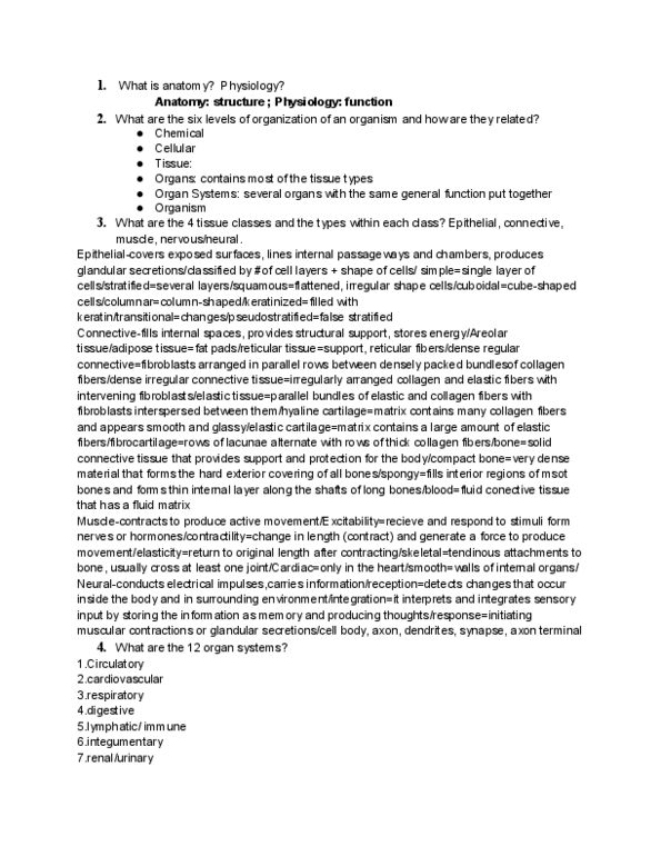 KIN 270 Lecture Notes - Lecture 10: Thoracic Cavity, Motor Unit, Mechanoreceptor thumbnail