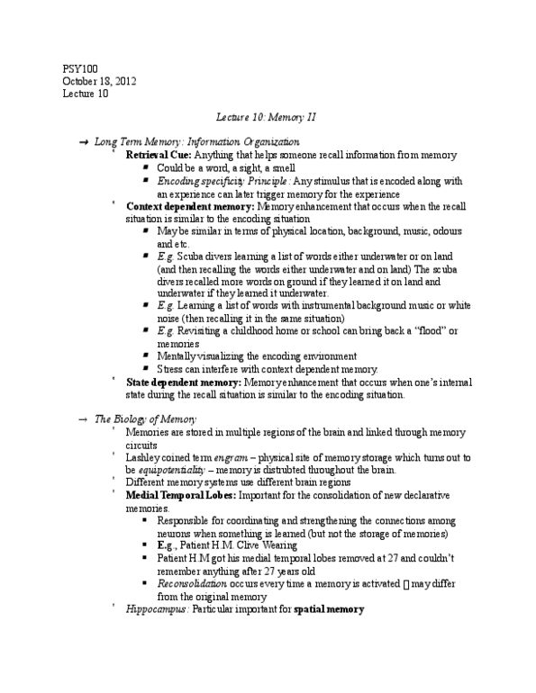 PSY100H1 Lecture Notes - Lecture 10: Affective Forecasting, Fallacy, Soltyrei thumbnail