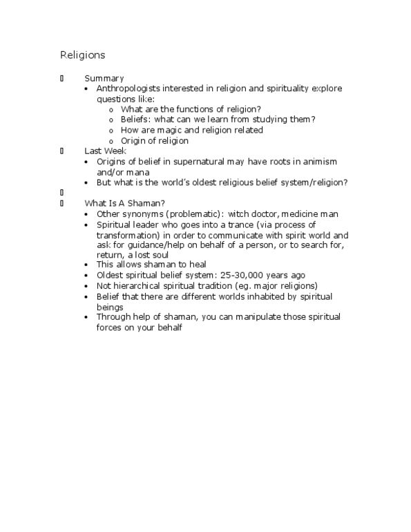 ANTHROP 1AB3 Lecture Notes - Lecture 5: Zande People, Exsanguination, Forensic Pathology thumbnail