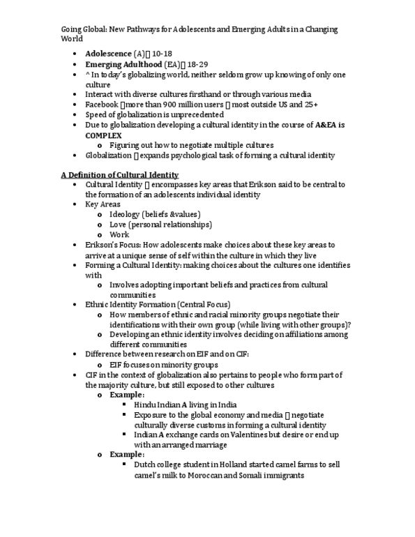 Health Sciences 2700A/B Lecture Notes - Lecture 2: Fundamentalism, Samoan Culture, Margaret Mead thumbnail