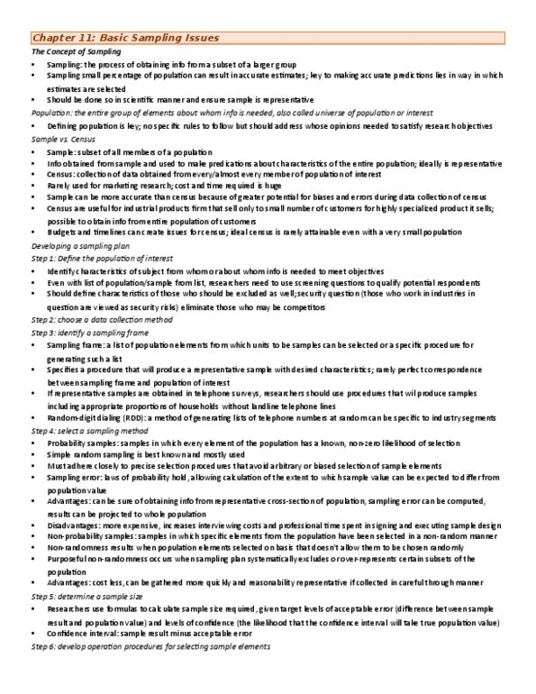 Management and Organizational Studies 3420F/G Chapter Notes - Chapter 11-14: Cost Accounting, Level Of Measurement, Statistical Significance thumbnail