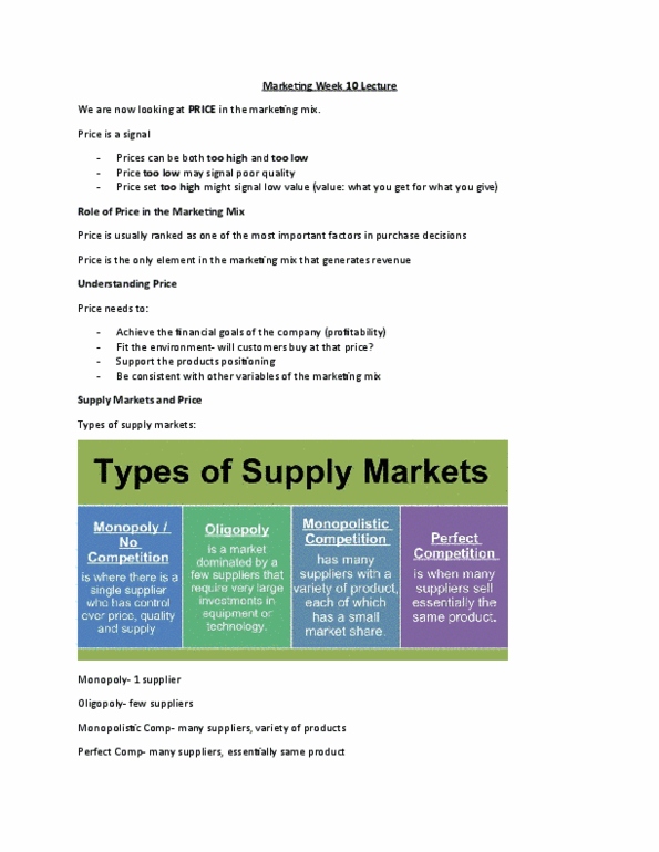 MKT 100 Lecture Notes - Lecture 10: Tickets.Com, Trivago, Marketing Week thumbnail