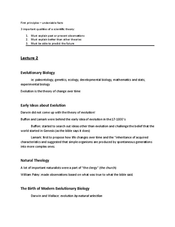 BIOL 1902 Lecture Notes - Lecture 2: Rodent, Sugar Glider, Radiometric Dating thumbnail
