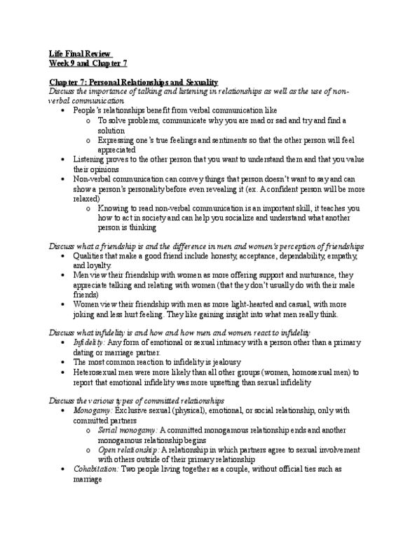 FRHD 1100 Lecture Notes - Lecture 9: Reciprocal Liking, Sexual Intercourse, Nonverbal Communication thumbnail