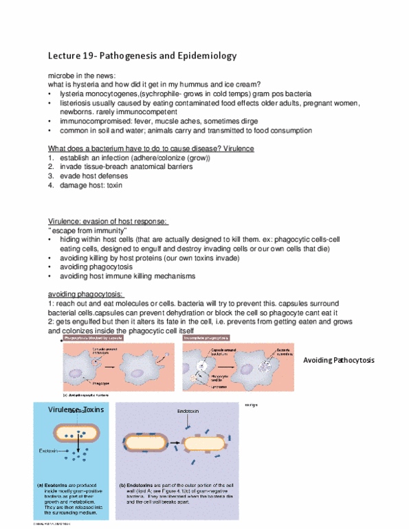 BSCI 223 Lecture Notes - Lecture 19: Zoonosis, Lysogenic Cycle, Lethal Dose thumbnail