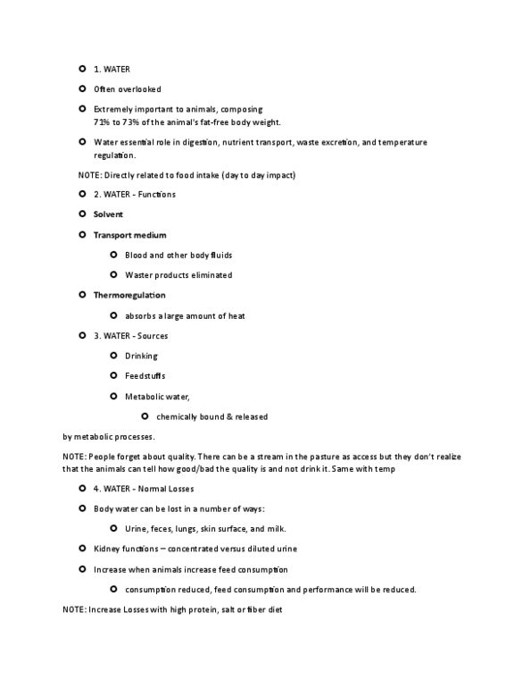 ANFS251 Lecture Notes - Lecture 2: Protozoa, Dairy Cattle, Body Water thumbnail