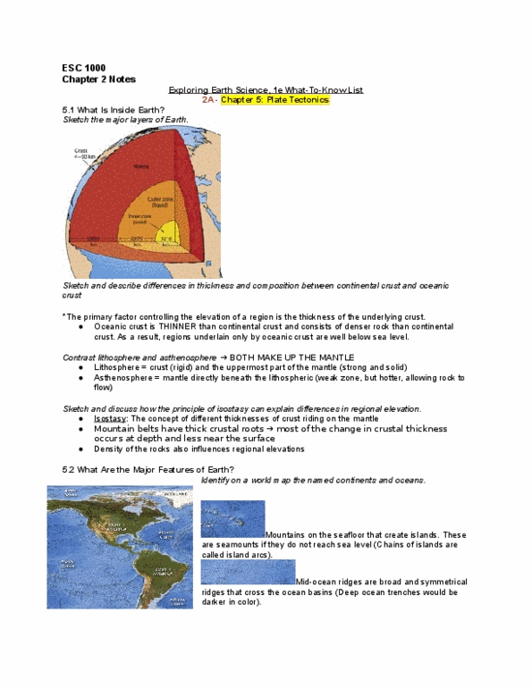 ESC 1000 Lecture Notes - Lecture 2: Oceanic Plateau, Magnetite, Outer Core thumbnail