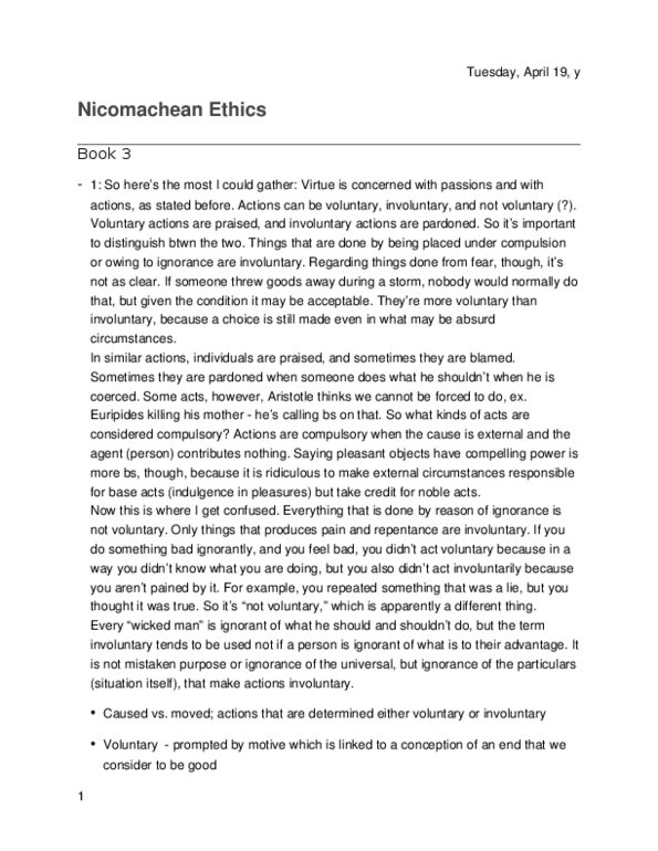 PHIL 2210 Lecture Notes - Lecture 14: Gluttony, Nicomachean Ethics, Euripides thumbnail