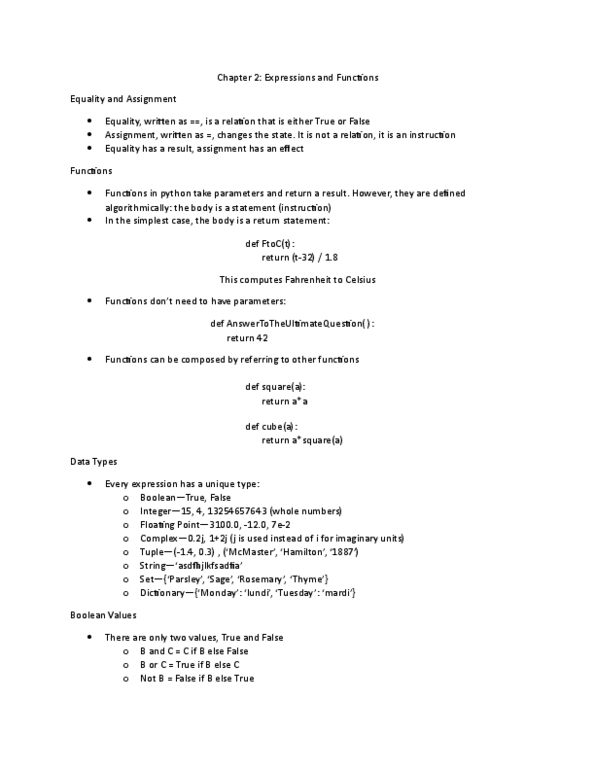COMPSCI 1MD3 Lecture Notes - Lecture 2: Mathematical Logic, Distributive Property, Concatenation thumbnail