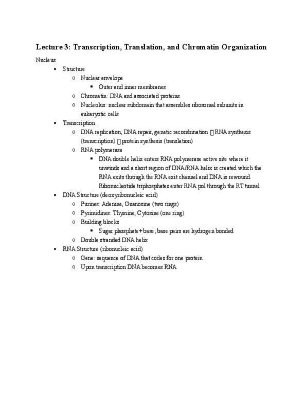 BME 410 Lecture Notes - Lecture 3: Golgi Apparatus, Nuclear Membrane, Cisterna thumbnail