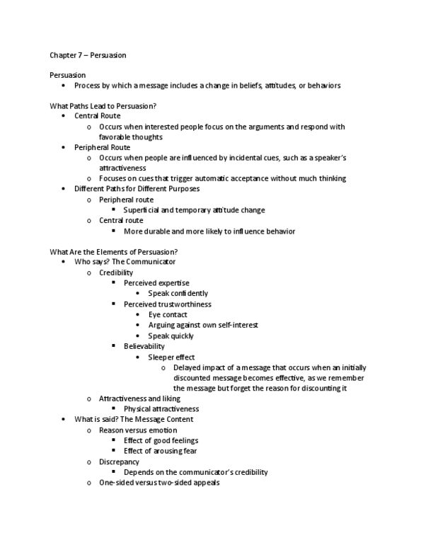 PSYCH 360 Lecture Notes - Lecture 7: Physical Attractiveness, Eye Contact, The Beauty Myth thumbnail