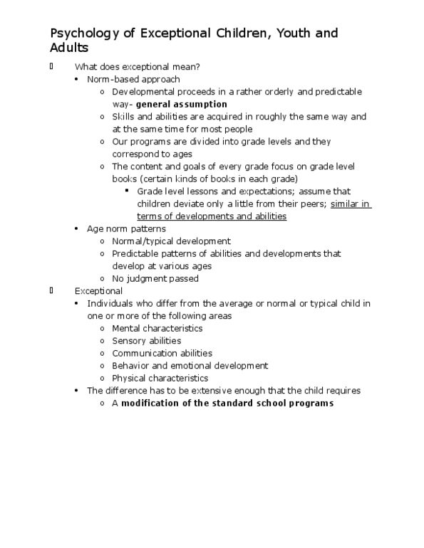 PS379 Lecture Notes - Lecture 3: Traumatic Brain Injury, Early Childhood Intervention, Individualized Education Program thumbnail