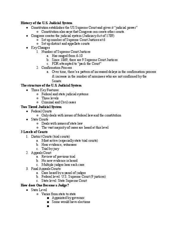 GVPT 170 Lecture Notes - Lecture 13: Senatorial Courtesy thumbnail