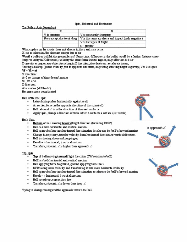 Kinesiology 2241A/B Lecture Notes - Lecture 2: Bouncy Ball, Tennis Ball thumbnail