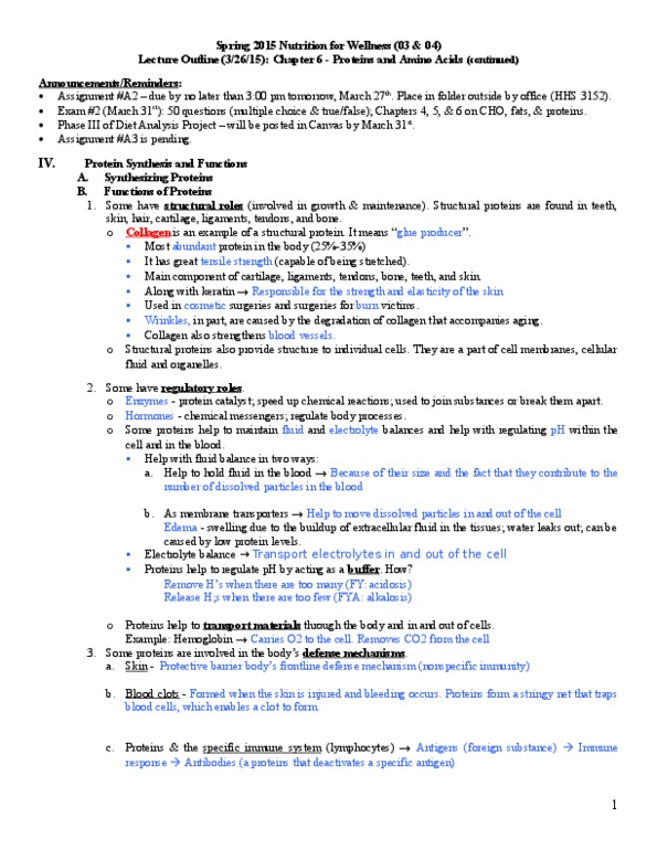 NUTR 280 Lecture Notes - Lecture 7: Adipose Tissue, Lacto Vegetarianism, Edema thumbnail