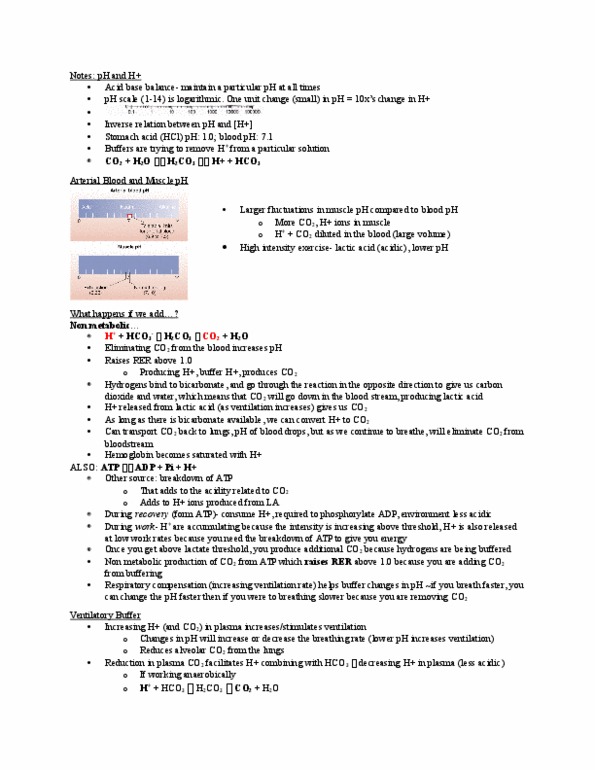 Kinesiology 2230A/B Lecture Notes - Lecture 4: Inverse Relation, Partial Pressure, Hemoglobin thumbnail