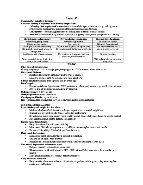 Foods and Nutrition 1021 Lecture Notes - Lecture 13: Multiple Birth, Sugar Alcohol, Combined Oral Contraceptive Pill thumbnail