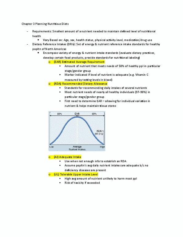 FNN 111 Chapter Notes - Chapter 3: B Vitamins, Cholesterol, Trans Fat thumbnail