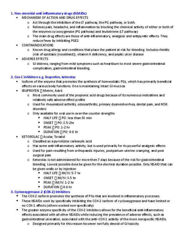 PAT 20A/B Lecture Notes - Lecture 4: Menorrhagia, Constipation, Methemoglobinemia thumbnail