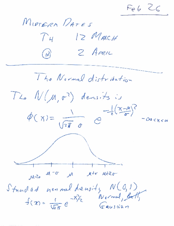 STAT 270 Lecture 14: Lecture 14 - Handwritten thumbnail